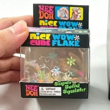 Needoh Wow Flake Nice Cube Squeeze Sensory Stretch Anxiety ASMR Anti Stress Release Hand Relax Gift Toy
