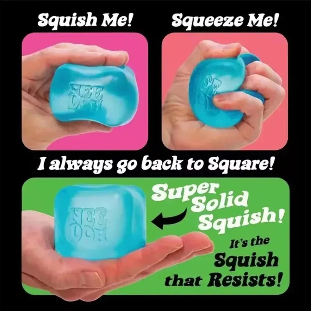 Needoh Nice Cube, Sensory Toys, Anti-Stress Blocks Stress Relief Jigsaw, Pressure Relief, Souvenir For Kids